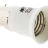 Outlet ZENITECH Adaptateur douille mâle B22- femelle E27 blanc
