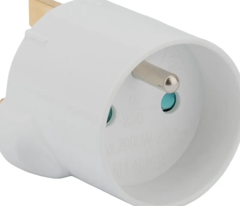 Clearance ZENITECH Adaptateur France-Royaume Uni Blanc 13A 250V