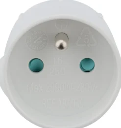 Clearance ZENITECH Adaptateur France-Royaume Uni Blanc 13A 250V