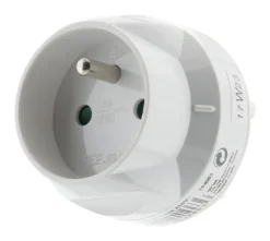 ZENITECH Adaptateur mâle 20A en femelle 1 6A blanc + sécurité