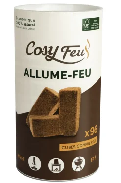 Best FEUDOR Allume-feu bois compressé (x96)