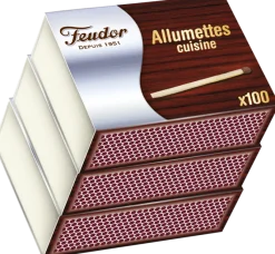 Hot FEUDOR Allumettes cuisine pack de 3