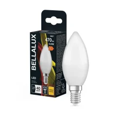 Discount Ampoule Bellalux Led Flamme Dépoli 4,9W=40 E14 Chaud