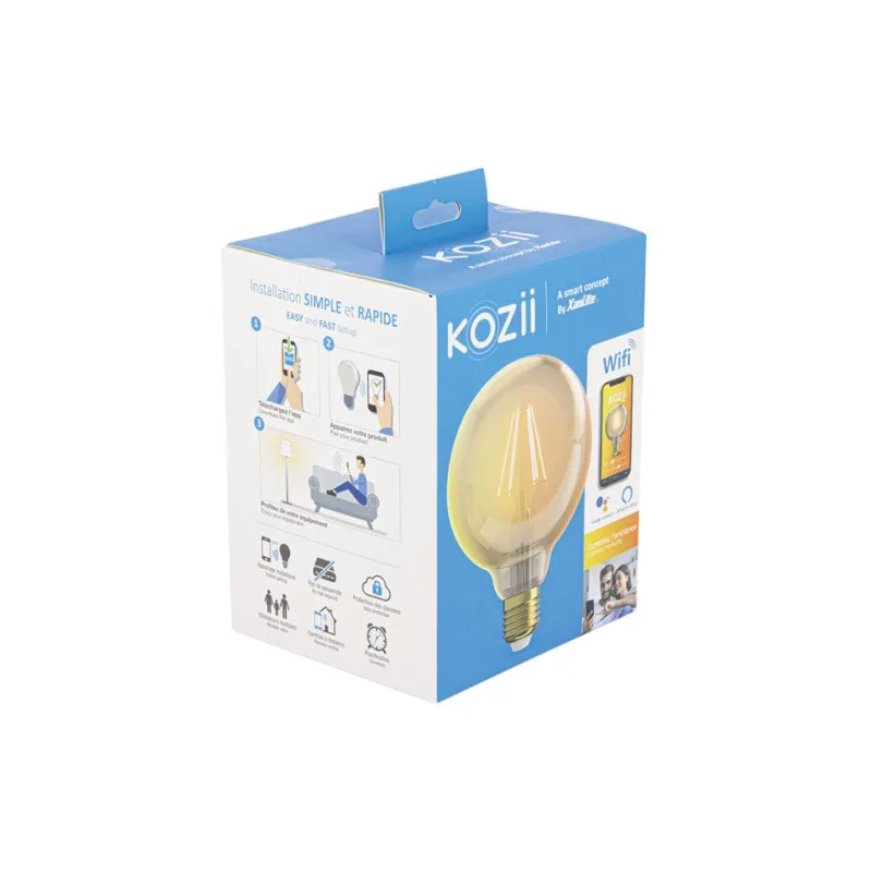 Sale Ampoule filament LED connectée Kozii G125 E27 470lm 5,5W