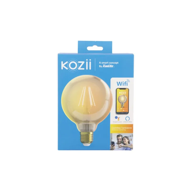 Sale Ampoule filament LED connectée Kozii G125 E27 470lm 5,5W