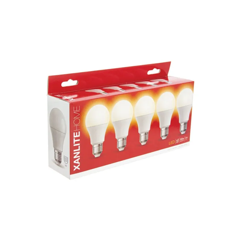New XANLITE Ampoule LED A60 E27 806lm 9W 4000k blanc neutre x5