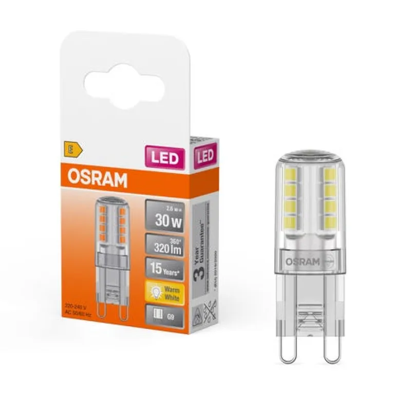 Discount OSRAM Ampoule LED Capsule claire 2.6W=30 G9 chaud
