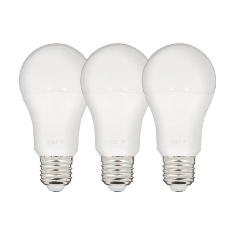 Ampoule LED connectée Kozii A60 E27 806lm 9W RVB x3