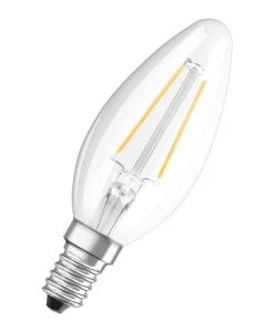 Outlet OSRAM Ampoule LED Flamme clair filament 1,8W E14 froid