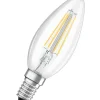 Hot OSRAM Ampoule LED Flamme clair filament 3,4W=40 E14 froid (x2)