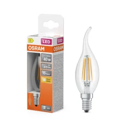OSRAM Ampoule LED Flamme coup de vent clair fil 3,4W=40 E14