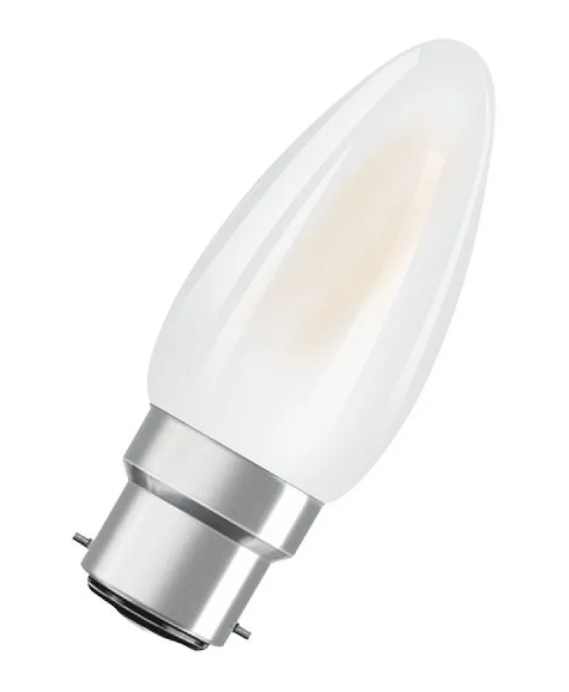 Clearance OSRAM Ampoule LED Flamme verre dépoli 3,4W=40 B22d chaud