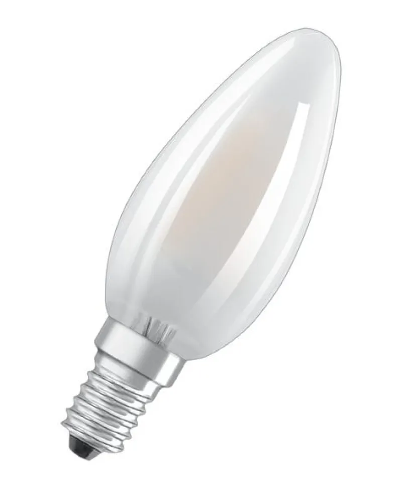 Sale OSRAM Ampoule LED Flamme verre dépoli 3,4W=40 E14 chaud (x2)