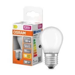 Online OSRAM Ampoule LED Sphérique verre dépoli 3,4W=40 E27 chaud