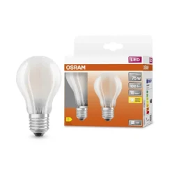 Outlet OSRAM Ampoule LED Standard verre dépoli 7.5W=75 E27 x2