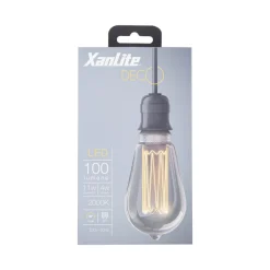 Outlet XANLITE Ampoule LED ST64 hologramme E27 100lm 4W 1800k blanc chaud