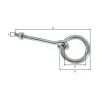 Outlet GAH ALBERTS Anneau de fixation zingué avec écrou 130/Ø65 mm