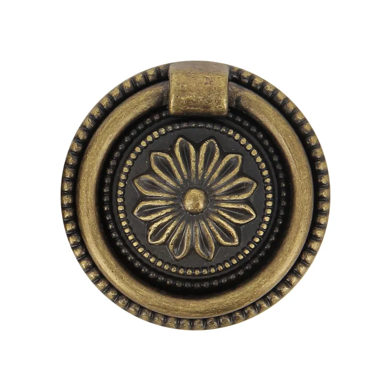 New Anneau Ø45 mm en zamak laitonné vieilli mat x2