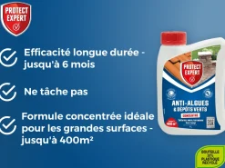 PROTECT EXPERT Anti-algues et dépôts verts concentré 1L