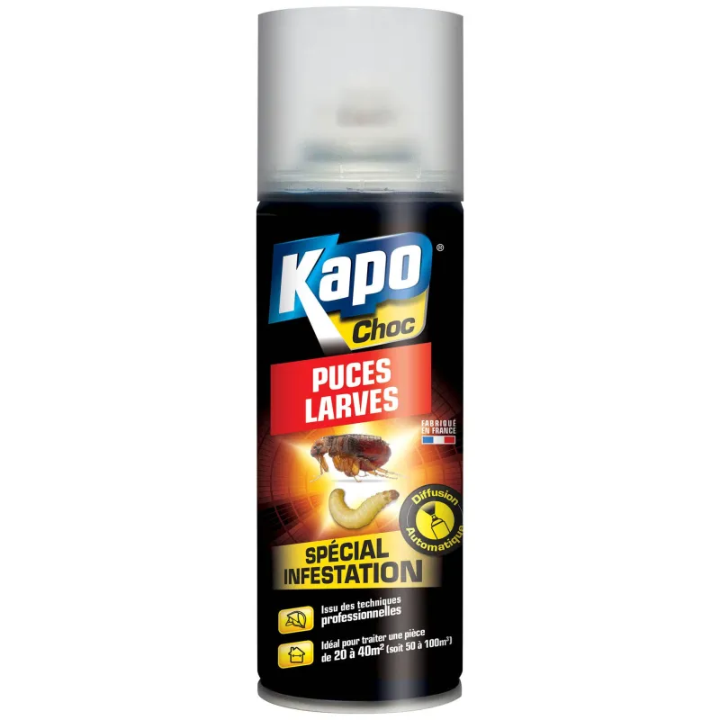 Best K.PRO Aérosol à diffusion continue pour puces/larves 200ml