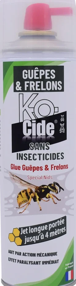 Hot K-O-CIDE Aérosol guêpes/frelons spécial nid glue longue portée 500 ml