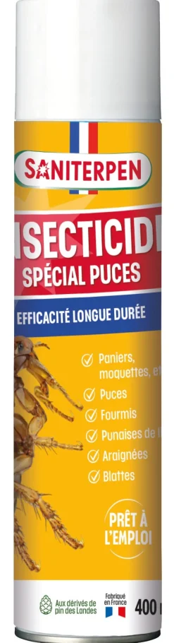 Clearance SANITERPEN Aérosol insecticide spécial puces 400ml