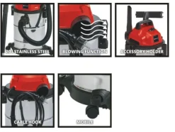 Outlet EINHELL Aspirateur eau et poussières TC-VC 1820 S