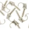 Clearance ZENITECH 10 attaches clips chevilles tube Ø16mm gris