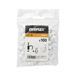 Hot DEBFLEX Attaches fils blanc Ø4 à 7 mm - Sachet de 100