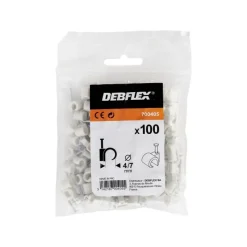 Best DEBFLEX Attaches fils gris Ø4 à 7 mm - Sachet de 100
