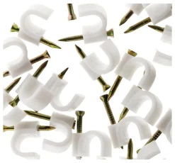 Discount ZENITECH 20 attaches plastiques Ø4/5mm blanc