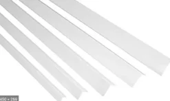 Baguette d´angle PVC Blanc 2600x100x100mm