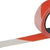 Outlet TALIAPLAST Bande de chantier blanc/rouge 50 mm x 100 m