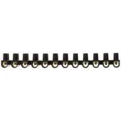 ZENITECH Barrette de connexion 25mm² noir 12 plots
