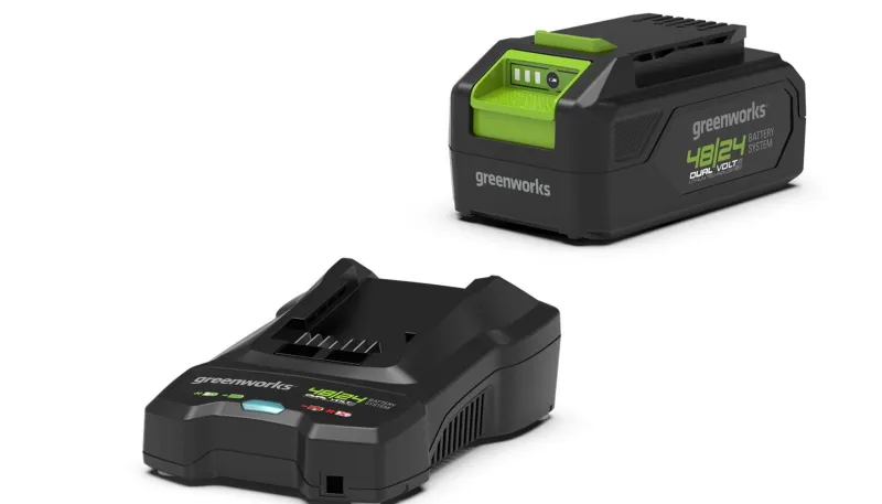 Clearance GREENWORKS Batterie Lithium 48V DVT 2,0 Ah + chargeur
