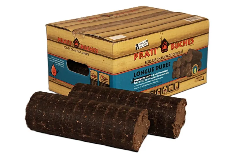 Sale PRATIBUCHES Bûche densifiée de nuit Prati'bûches (x8)
