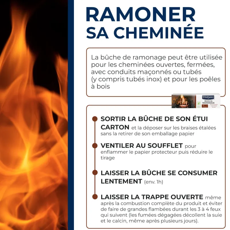 Clearance STARWAX Bûche de ramonage 1,1kg