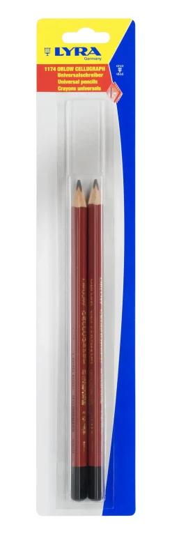 Sale LYRA Blister 2 Crayons ORLOW Cellugraph 240mm