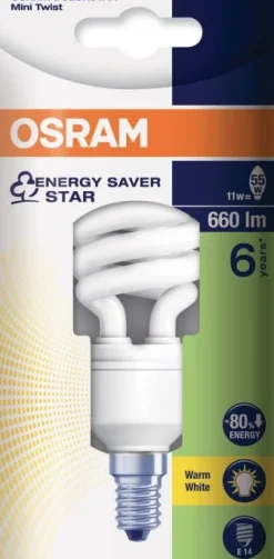 Clearance OSRAM Blister Eco 80 Star Twist 12W E14 CHD