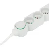 Online ZENITECH Bloc mutiprise avec interrupteur 4 prises 3G1 1,5m blanc