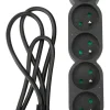 Best ZENITECH Bloc mutiprise avec interrupteur 6 prises 3G1 1,5m noir