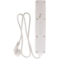 Outlet ZENITECH Bloc 5 prises 16A 2P+T 1m blanc avec interrupteur