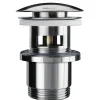 Clearance WIRQUIN Bonde lavabo laiton quick-clac 75mm trop plein