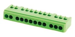 Outlet ZENITECH Bornier terre vert 12 modules