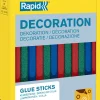 New RAPID Boîte de 36 bâtons de colle pailletés Ø7 x 90mm