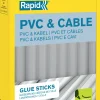 New RAPID Boîte de 14 bâtons de colle PVC & Câbles Ø12 x 94mm