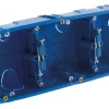 Hot ZENITECH Boîte encastrement triple multimatériaux 67x40mm entraxe 71