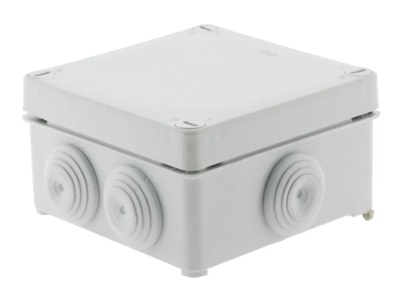 Outlet ZENITECH Boîte étanche IP55 carré 100x100x50mm blanc