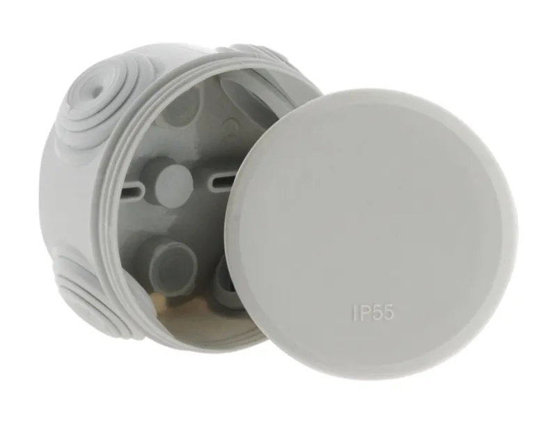 Clearance ZENITECH Boîte étanche IP55 ronde 70x35mm blanc