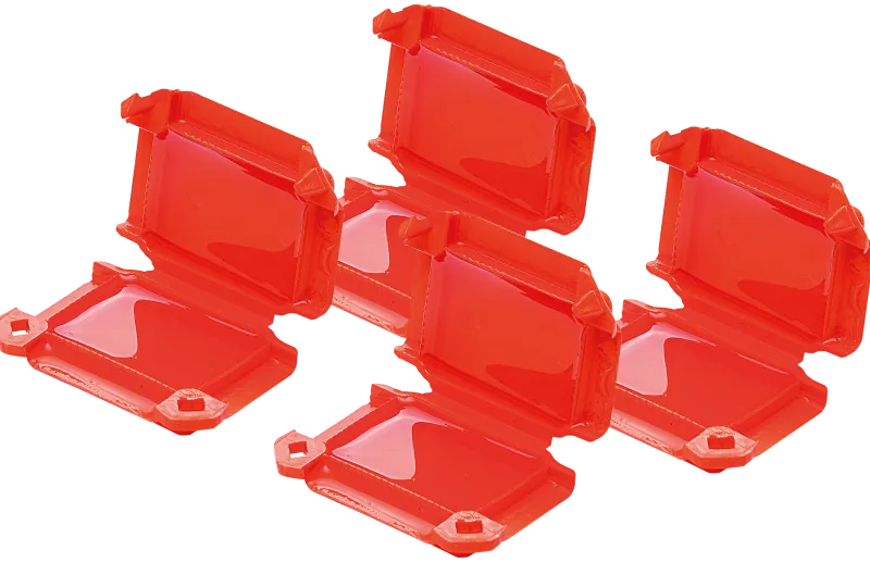 Clearance ZENITECH Boîtier de connexion IPX8 Happy small rouge (x4)